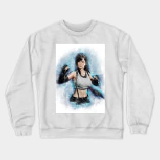 Tifa Lockhart FF VII watercolor Crewneck Sweatshirt